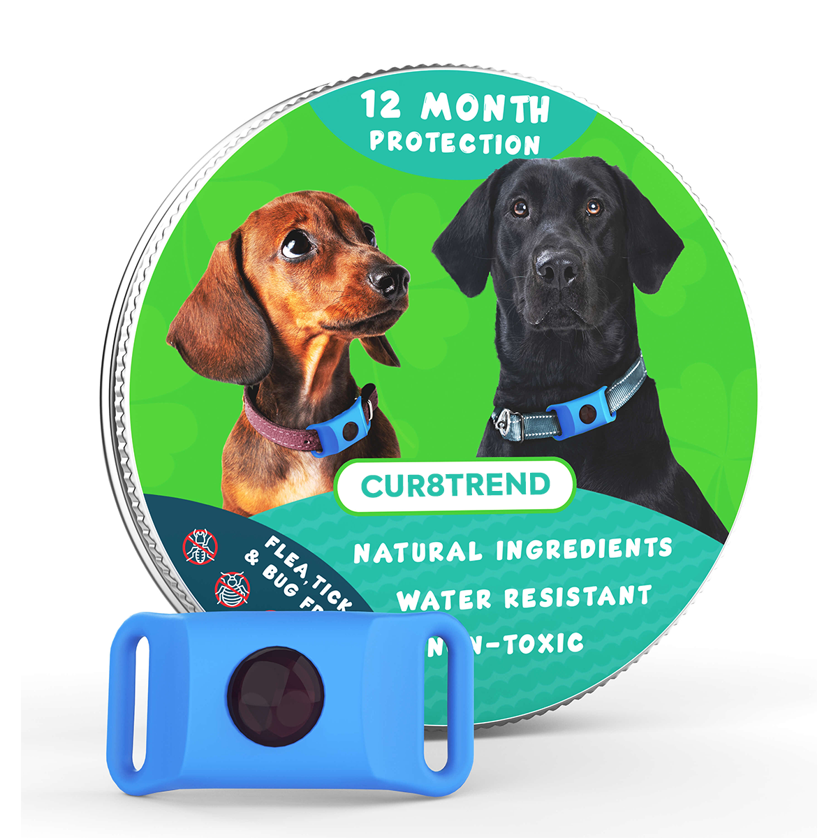 Dog Tag Pendant – Flea & Tick Prevention, Waterproof & Safe for All Breeds