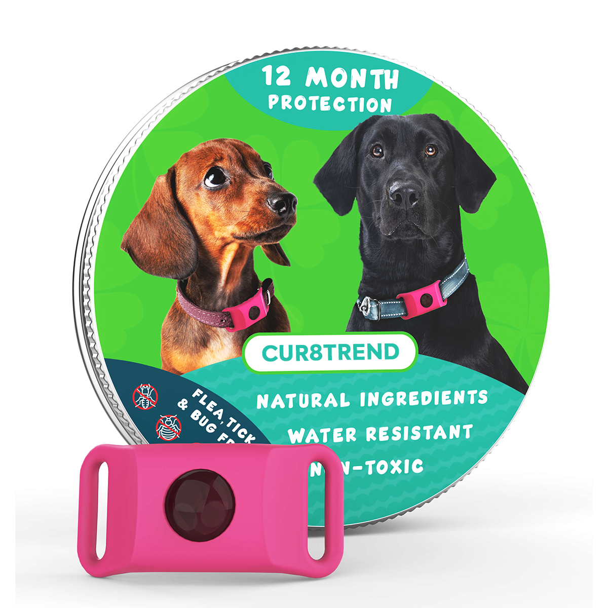 Dog Tag Pendant – Flea & Tick Prevention, Waterproof & Safe for All Breeds
