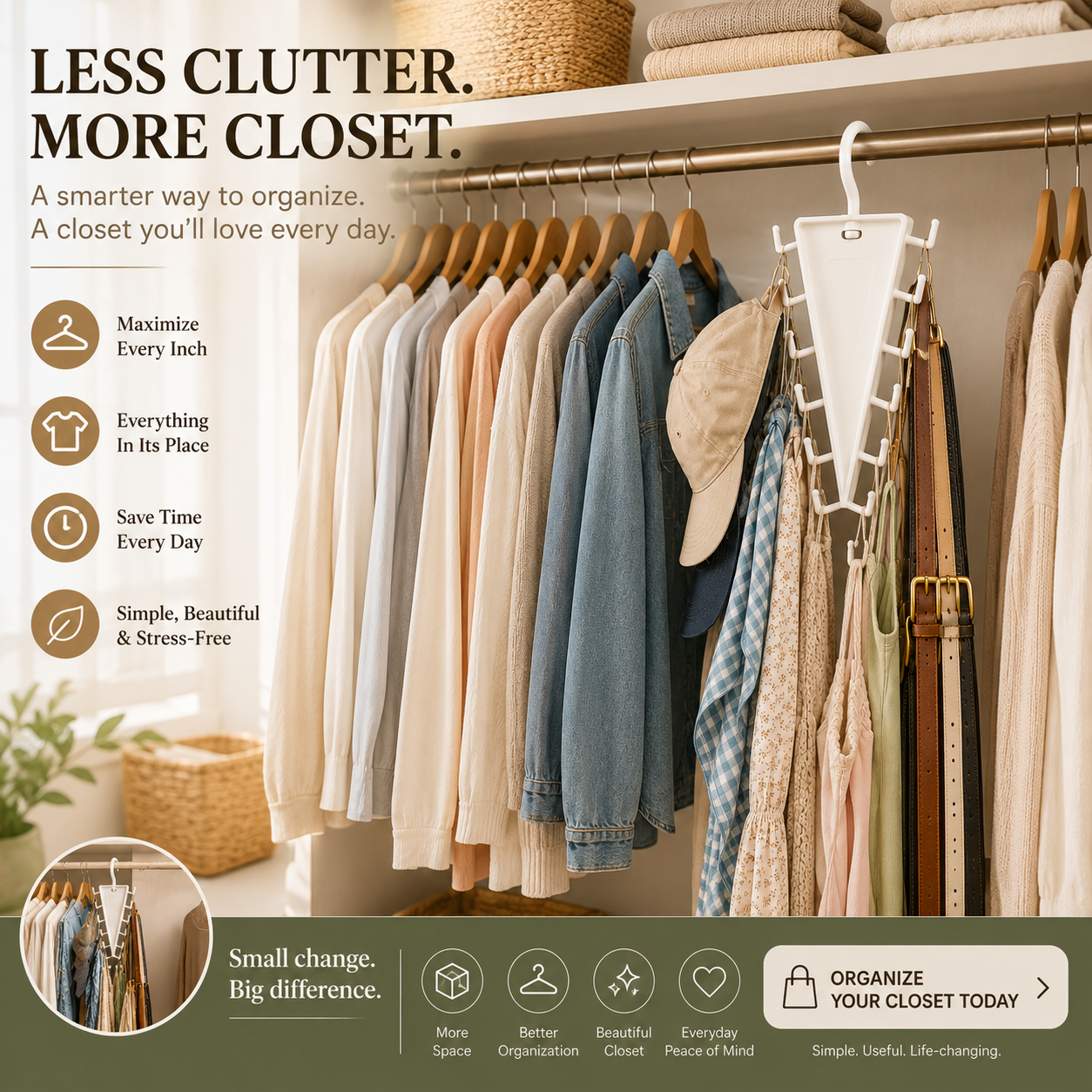 π 12-Hook Rotating Closet Organizer β Save Space & Keep Accessories Organized