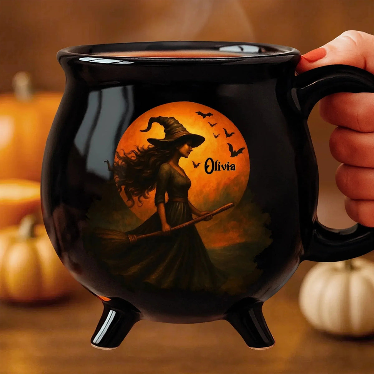 Halloween Witchy Cauldron Mug - Personalized Halloween Gifts