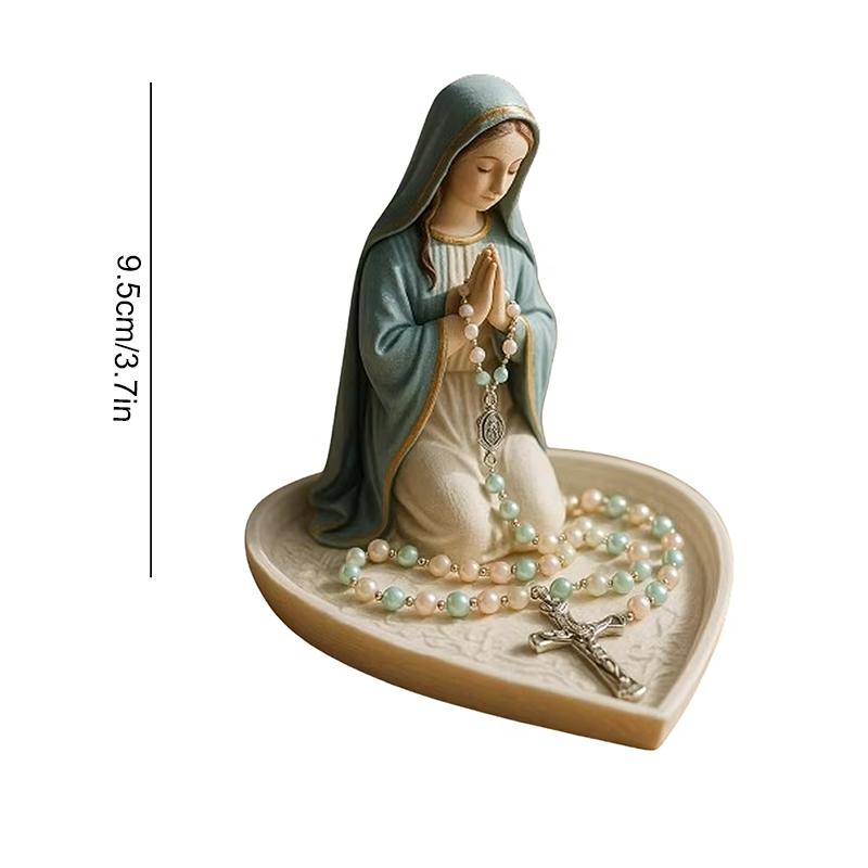 Virgin Mary Rosary Holder - With Necklace