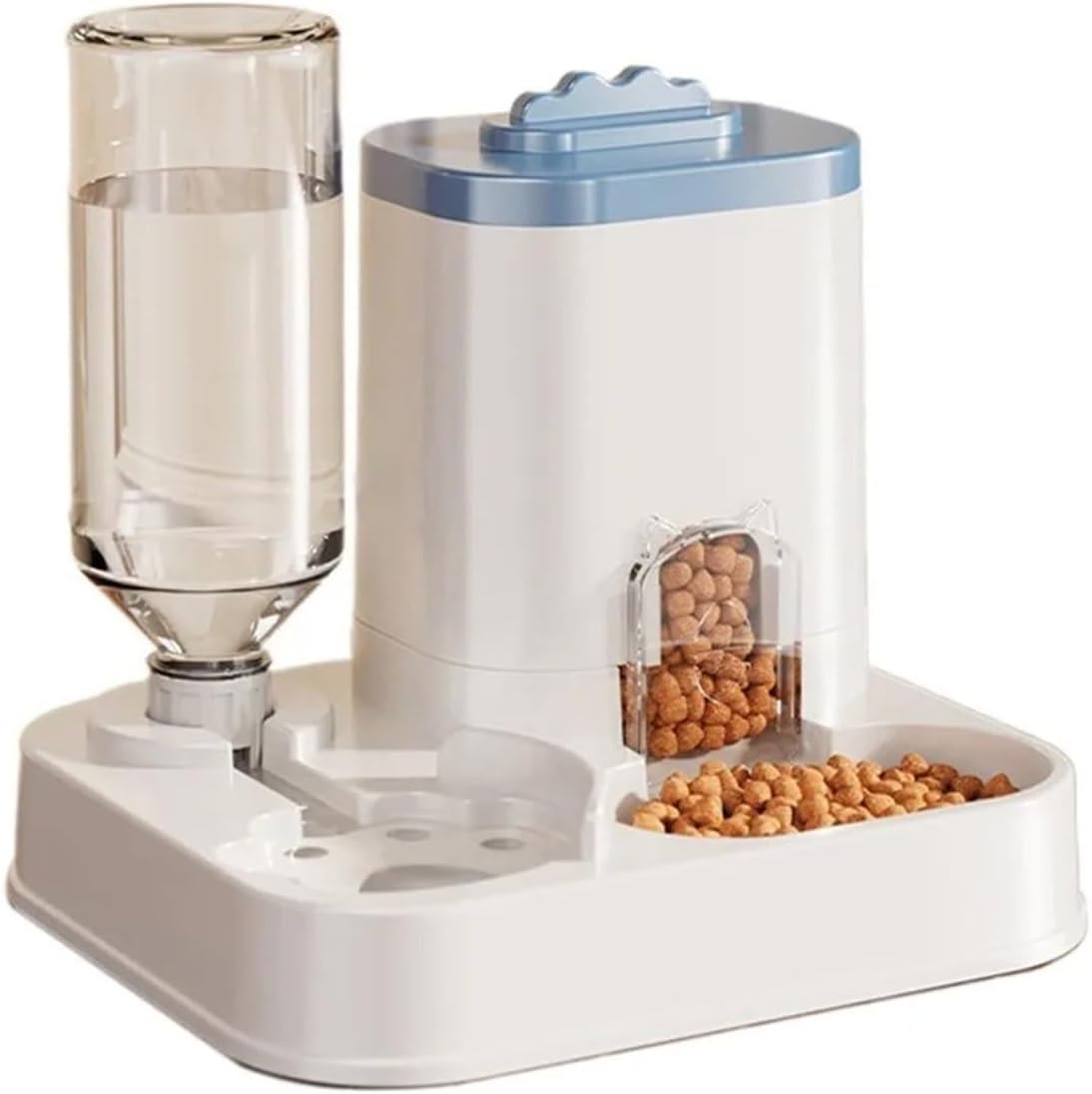 Automatic Cat & Dog Feeder Dispenser with Integrated, Pet One-Piece Design
