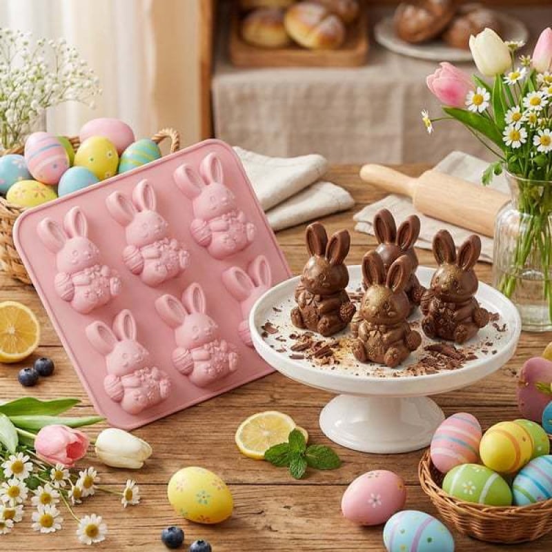 ๐๐ฐ Mini Highland Cow/Rabbit Ice Cube Mold โ Cute 3D Ice for Drinks, Parties & Gifts