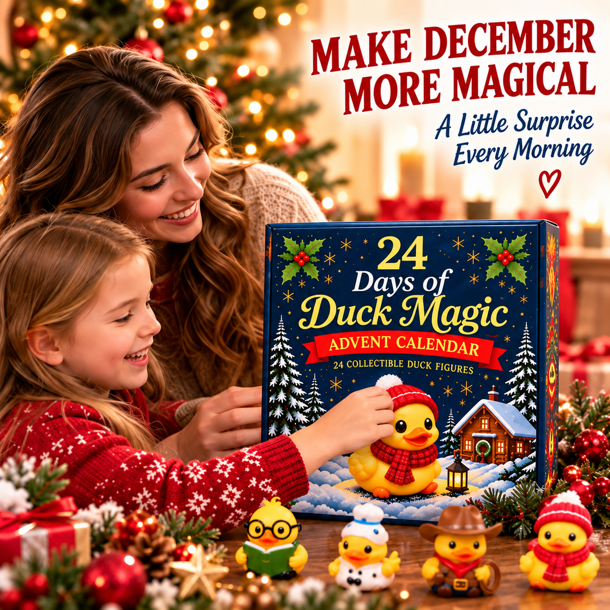 🦆24-Day 3D Duck Magic Christmas Advent Calendar
