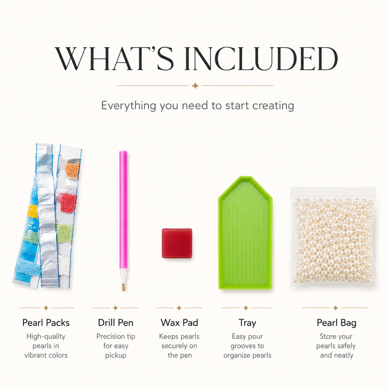 Pearl Art DIY Kit – Turn Tiny Pearls into Spooky-Cute Magic
