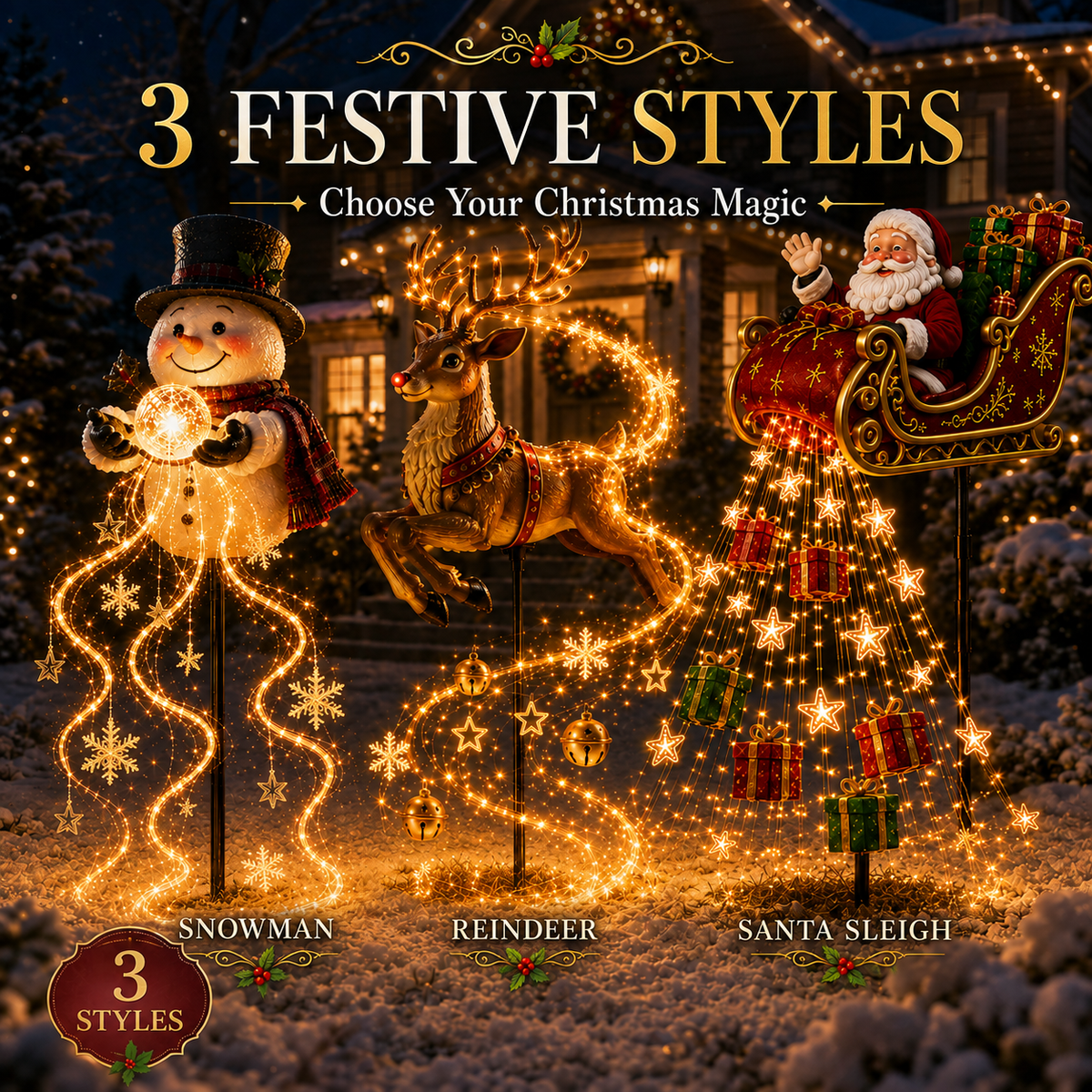 β¨ 2026 New Santaβs Flying Sleigh Gift Cascade
