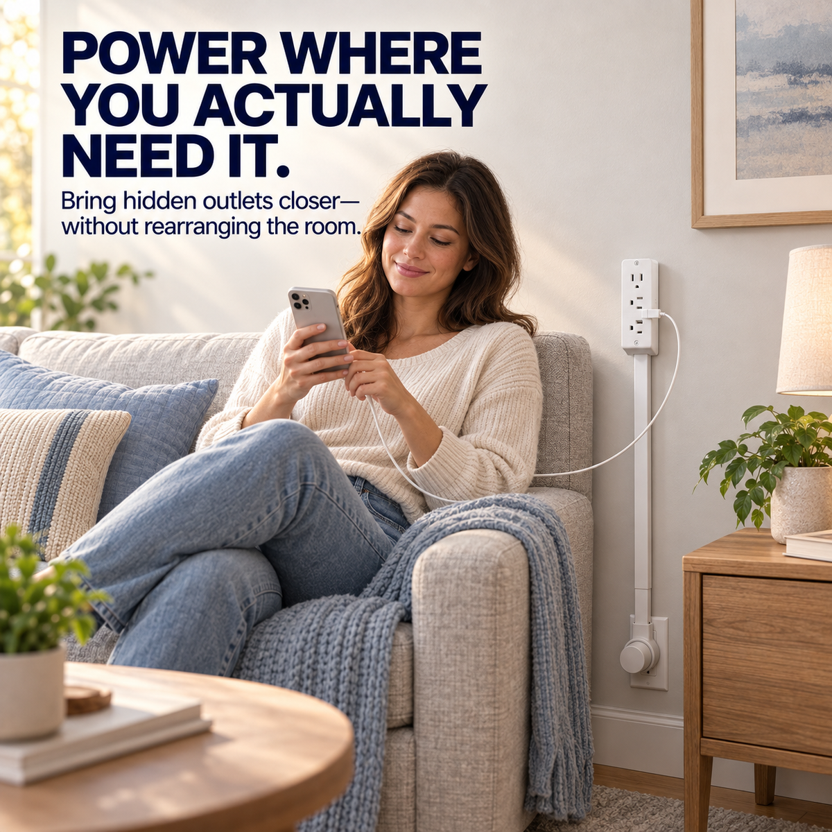 π Rotating Wall Outlet Extender β Bring Hidden Outlets Within Easy Reach