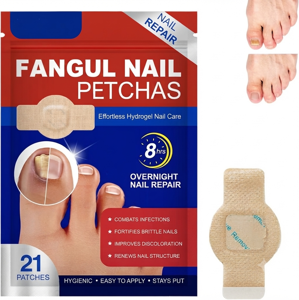 š„Fungal Nail Patches, 21PCS Nail Repair Strips, Overnight Toenail Care