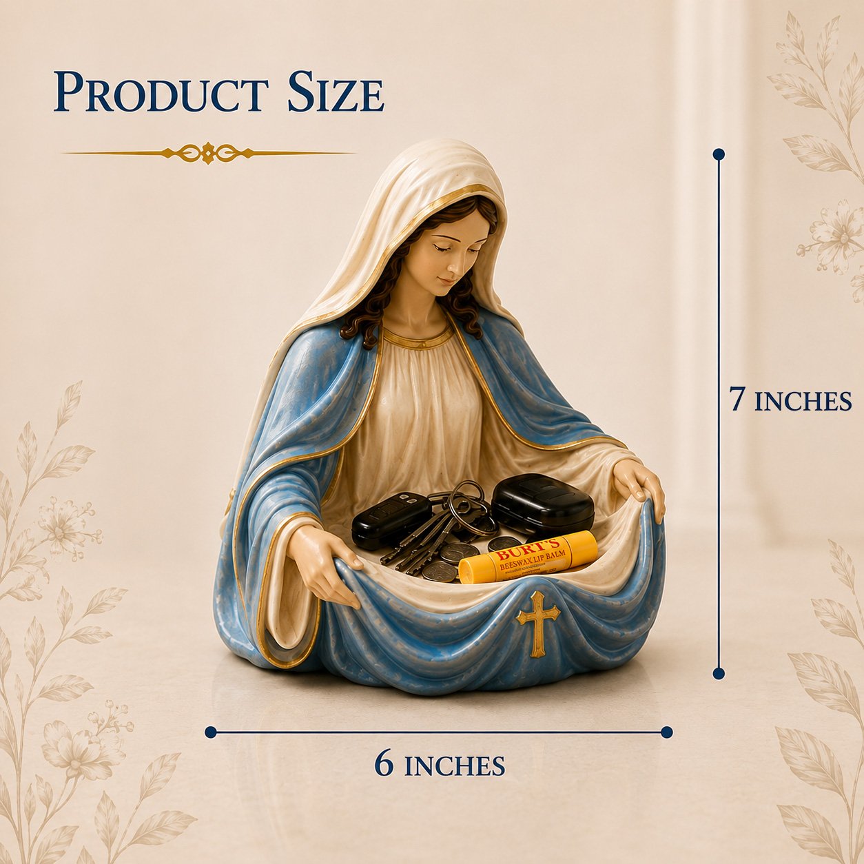 Handmade Virgin Mary Catch-All Bowl