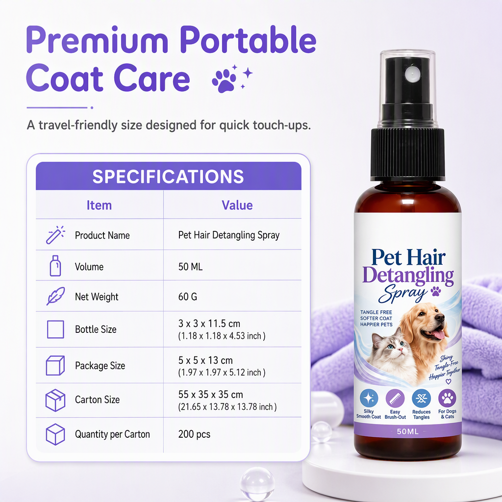 πΎ Pet Detangling & Smoothing Spray