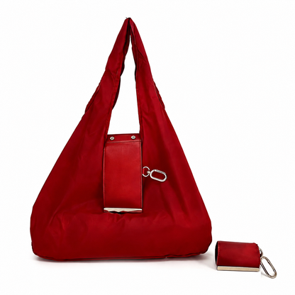 Foldable Keychain Shopping Bag, Eco Reusable Tote