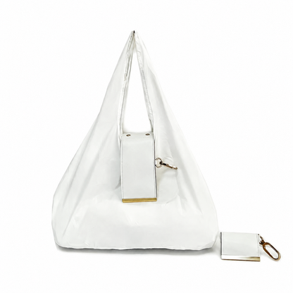 Foldable Keychain Shopping Bag, Eco Reusable Tote
