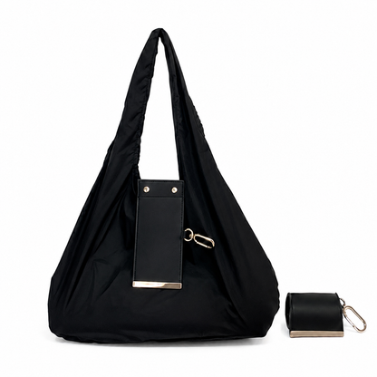 Foldable Keychain Shopping Bag, Eco Reusable Tote