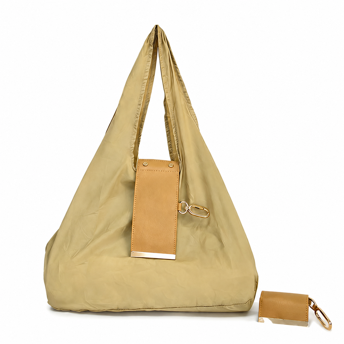Foldable Keychain Shopping Bag, Eco Reusable Tote