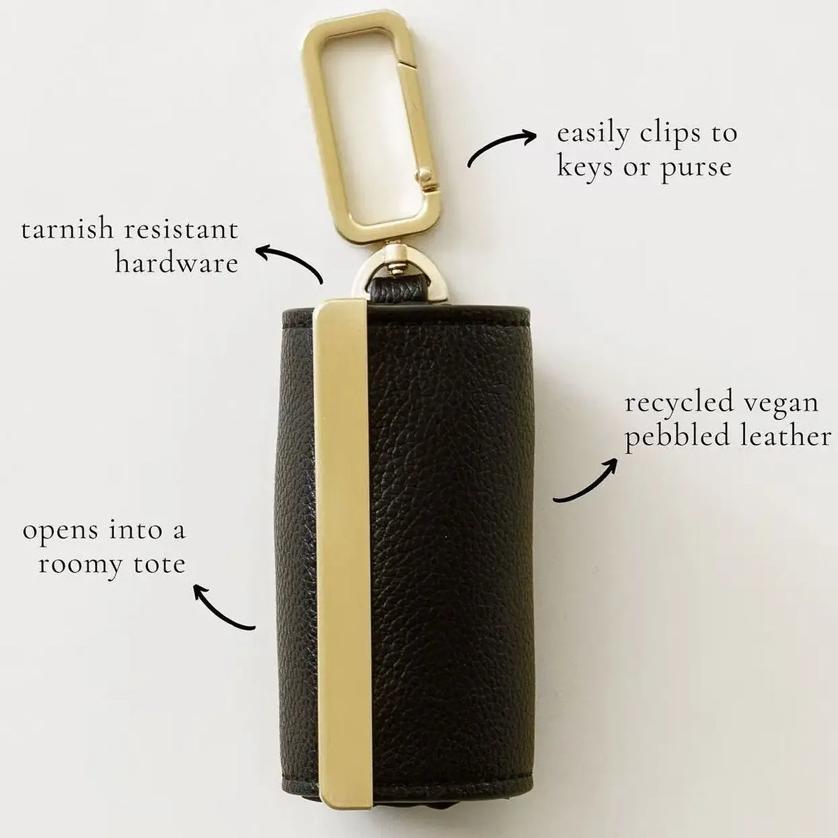 Foldable Keychain Shopping Bag, Eco Reusable Tote