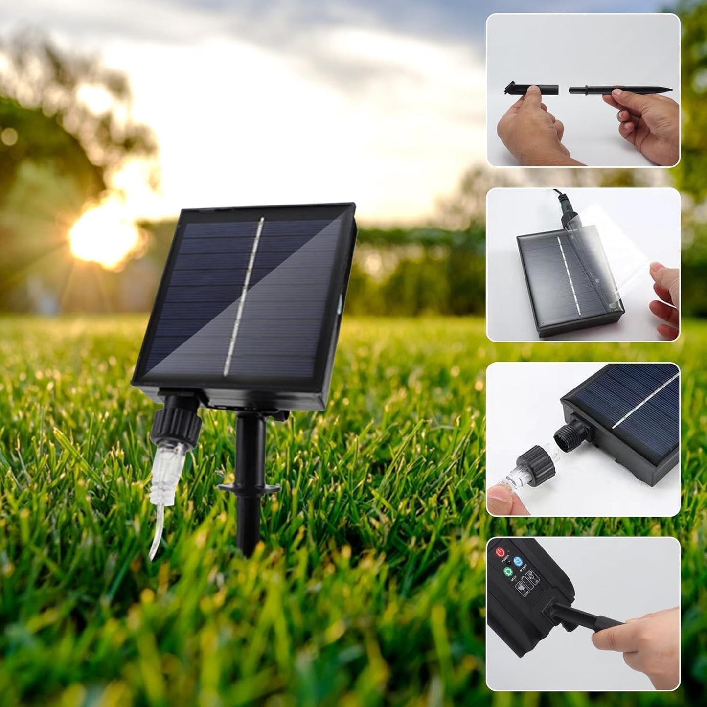 🎆 4-Pack Solar Fireworks Lights