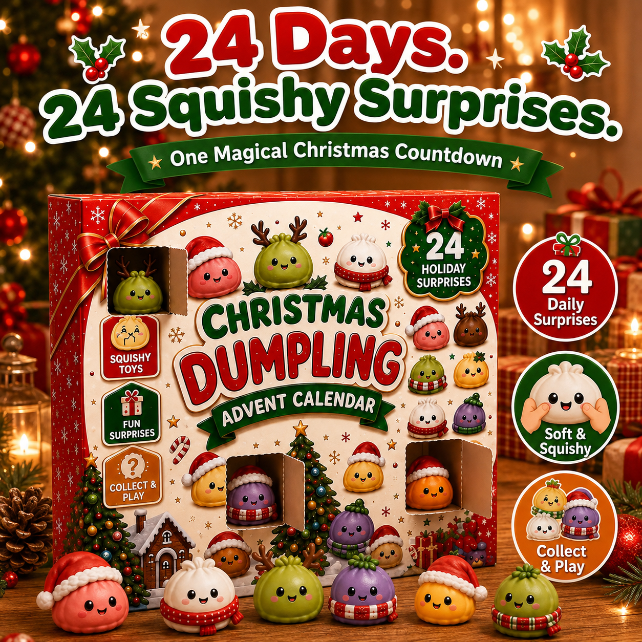 🎅 CHRISTMAS SPECIAL | 24 Days of Mini Squishies