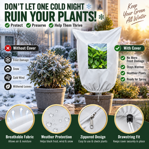 🌿 WINTER GARDEN ESSENTIAL | Reusable Plant Frost Protection Cover