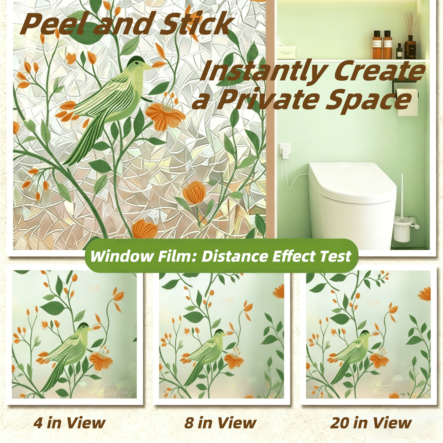 🌸 Botanical Window Decals