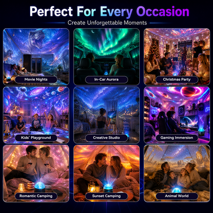 360° Smart Holographic Starry Sky Projector (HD Smart Dynamic 5D)