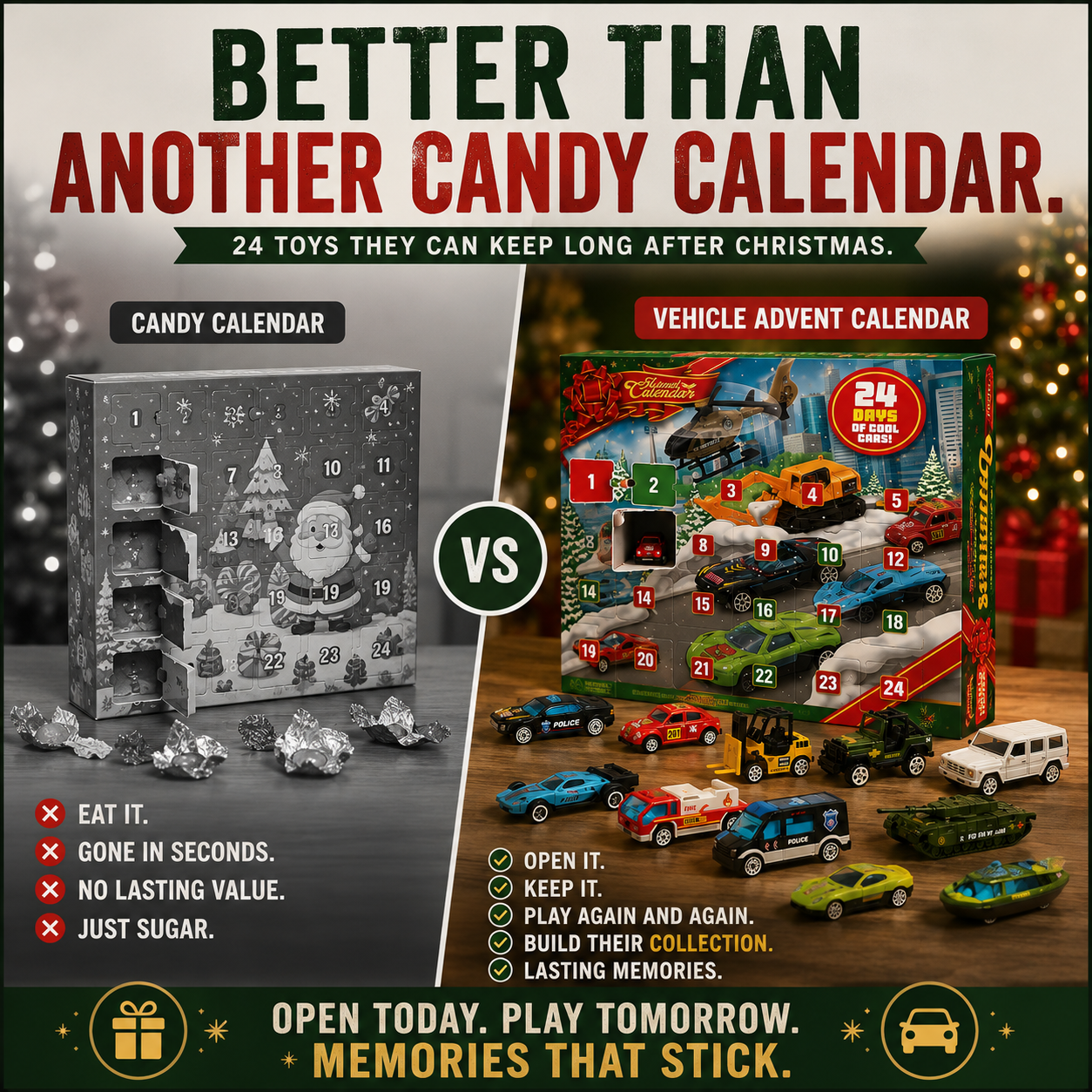 🔥 2026 Christmas Car Advent Calendar – 24 Surprises Before Christmas