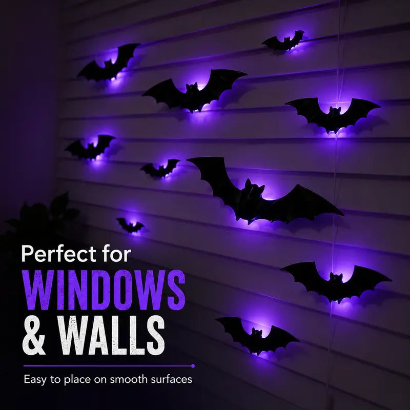 3D LED Bat Wall Decorations