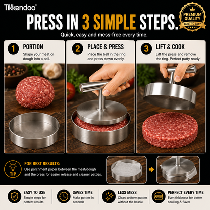 🍔 BBQ FAVORITE | Manual Burger Patty Press
