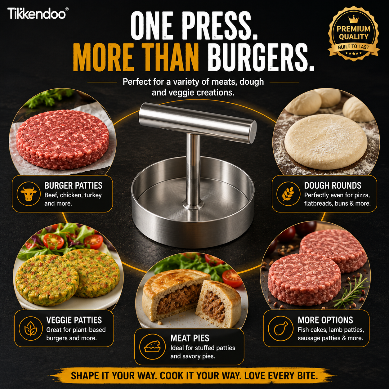 🍔 BBQ FAVORITE | Manual Burger Patty Press
