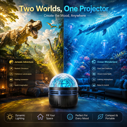 360° Smart Holographic Starry Sky Projector (HD Smart Dynamic 5D)