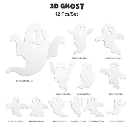 Halloween Bats Wall Decor with Lights – 3D Spooky Stickers for Home