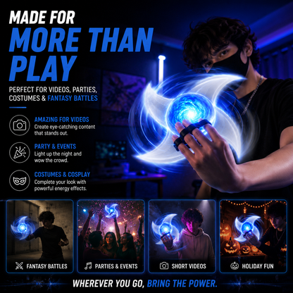 Spinning LED Energy Toy – 360° Light & Sound Hand Spinner