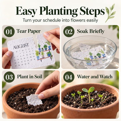 🌱Eco-Friendly Plantable “Timeless” Seed Calendar 2027