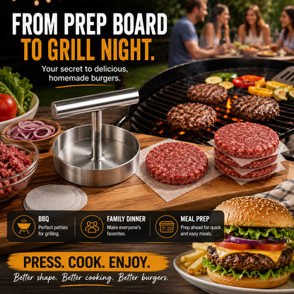 🍔 BBQ FAVORITE | Manual Burger Patty Press