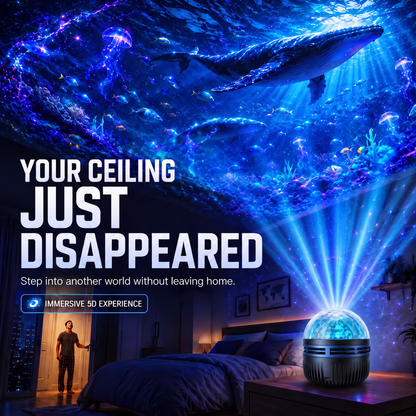 360° Smart Holographic Starry Sky Projector (HD Smart Dynamic 5D)