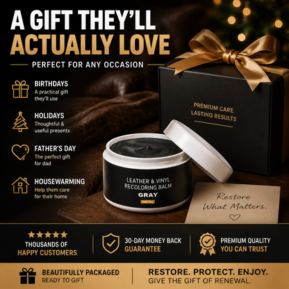Leather & Vinyl Recoloring Balm Kit – Restore Faded Seats, Sofas & Shoes