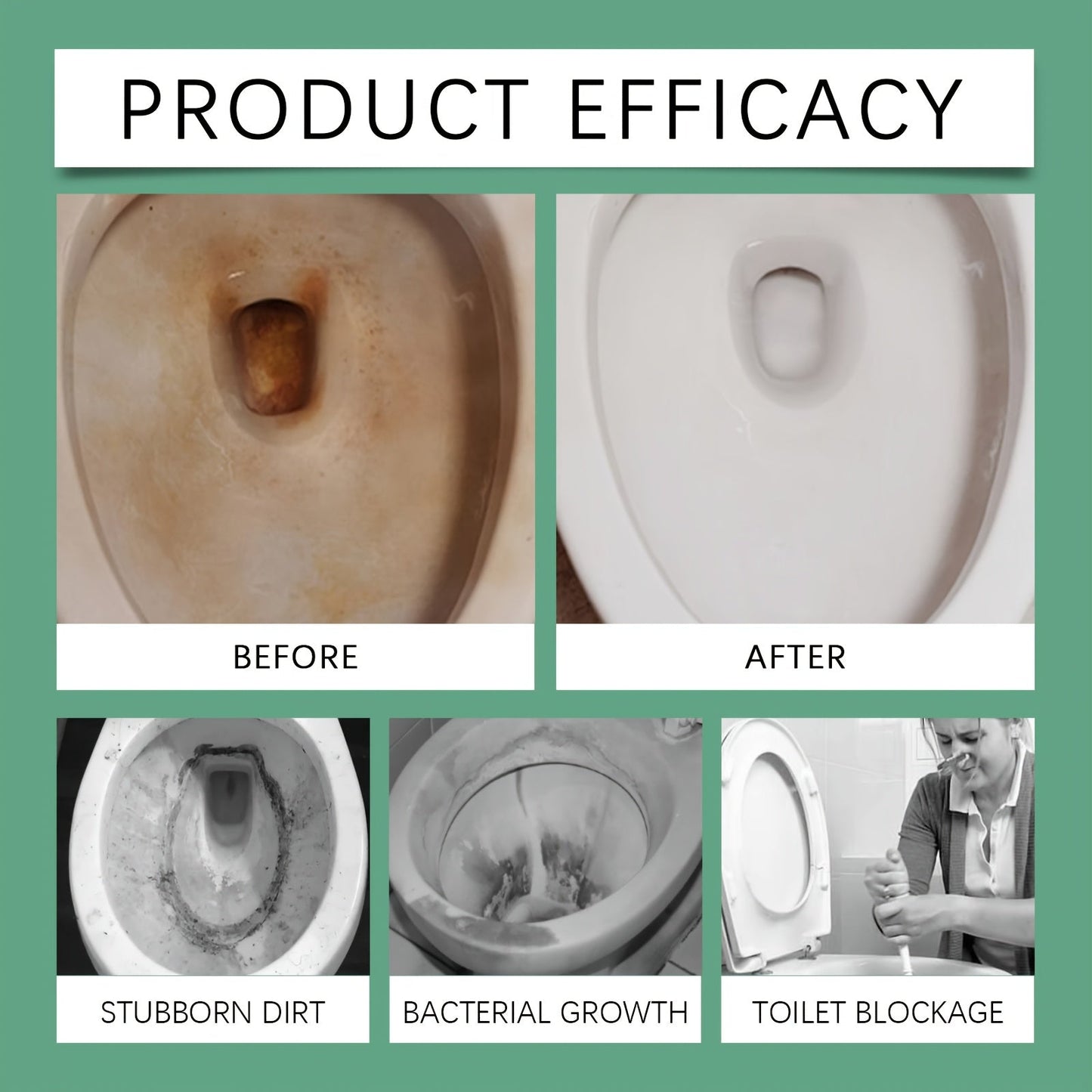 Bathroom Cleaner for Tough Toilet & Sink Stains