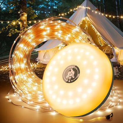 Magnetic Camping String Lights With Power Bank