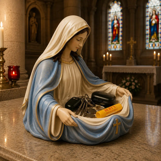 Handmade Virgin Mary Catch-All Bowl