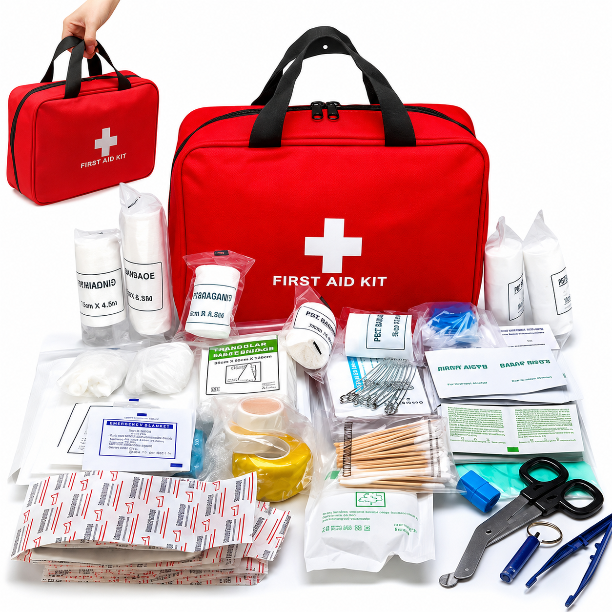 160Piece Waterproof First Aid Kit for Emergencies