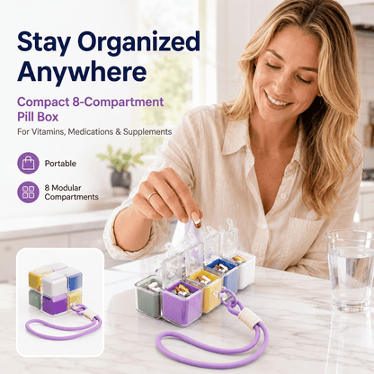 💊 Colorful Cube Pill Organizer