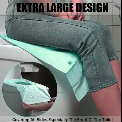 Disposable Toilet Seat Covers Waterproof 16x24in