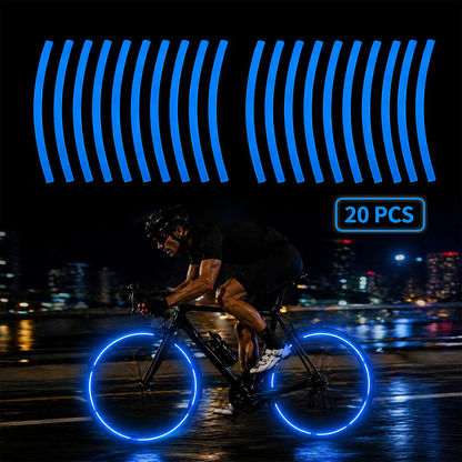 20pcs Reflective Stickersfor Bicycle, Car, Cycling, Bike, Motorcycle