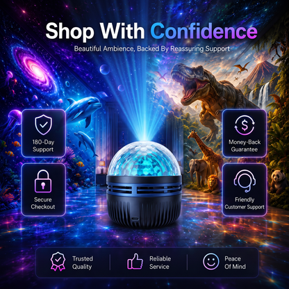 360° Smart Holographic Starry Sky Projector (HD Smart Dynamic 5D)