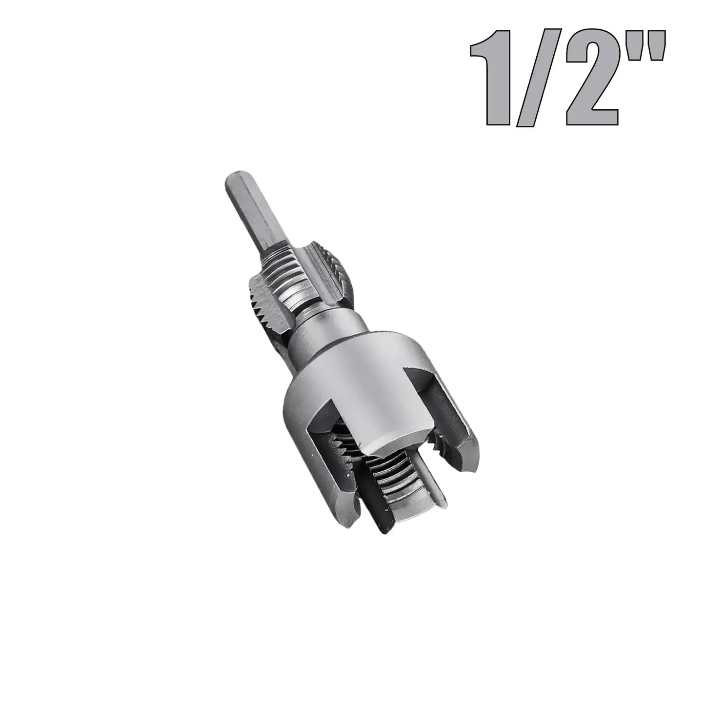 Drill-Powered Pipe Thread Cutting Bit