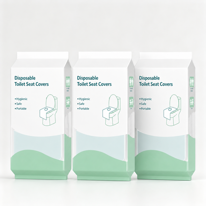 Disposable Toilet Seat Covers Waterproof 16x24in