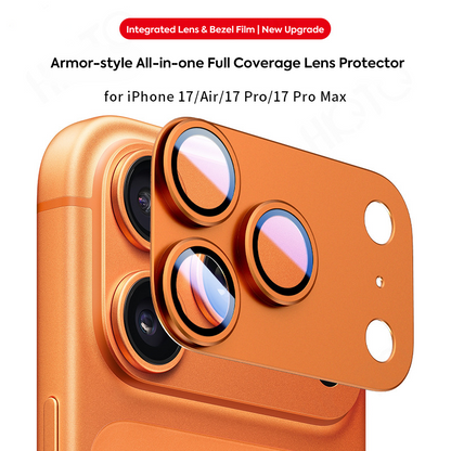 iPhone 17/Air/17 Pro/17 Pro Max Camera Lens Protector, 9H Tempered Glass AR Anti-Glare Full Coverage
