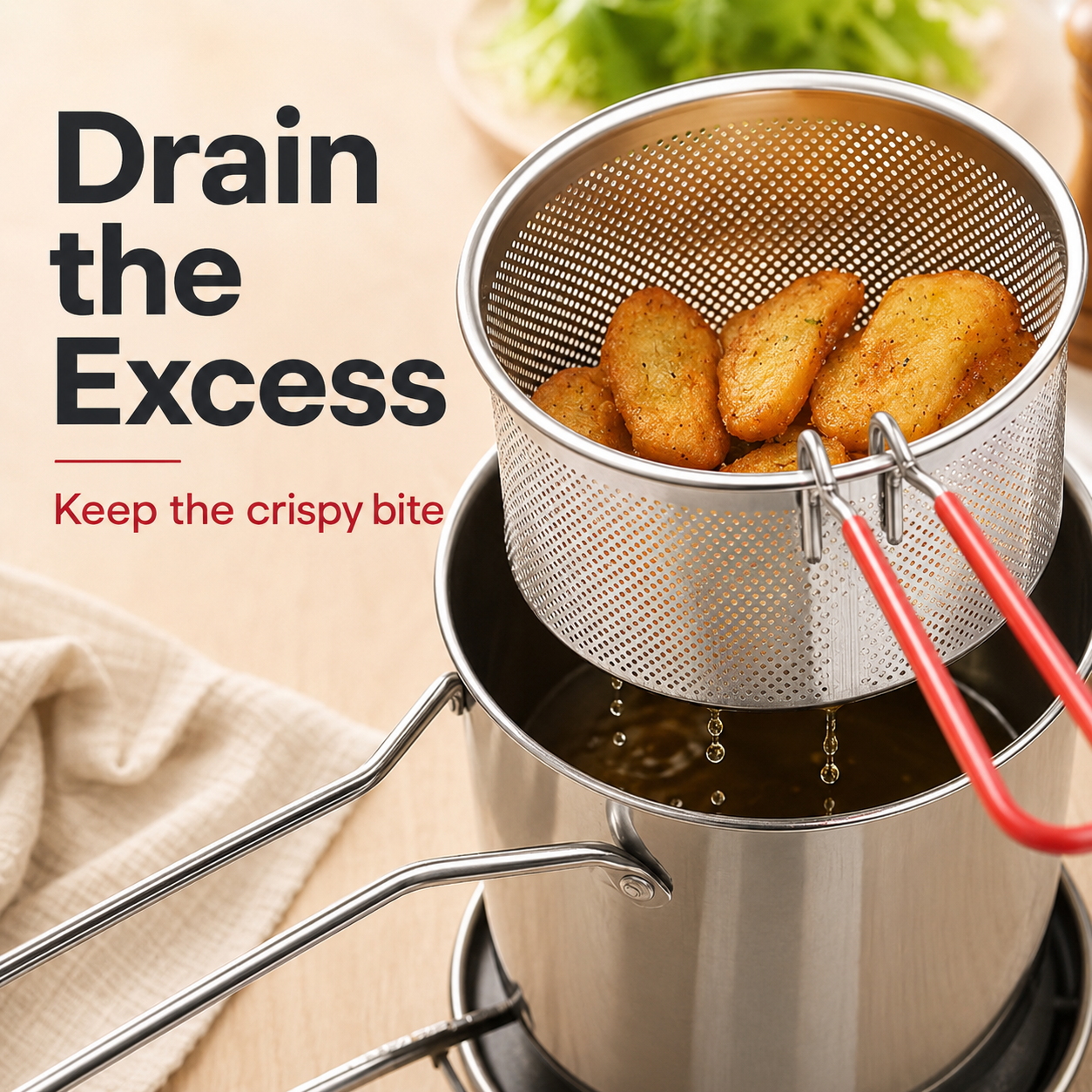 🍟 Personal Mini Deep Fryer Set