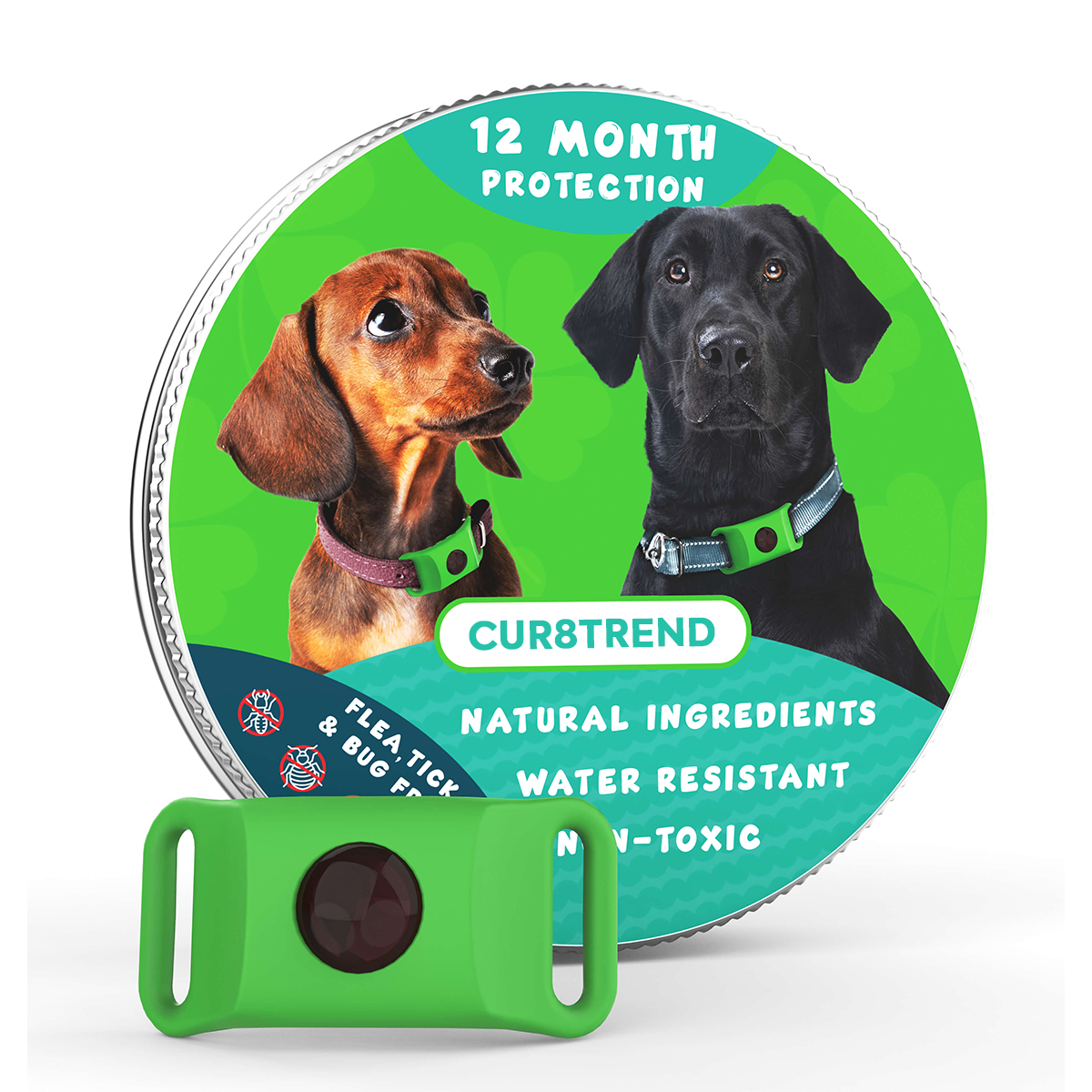 Dog Tag Pendant – Flea & Tick Prevention, Waterproof & Safe for All Breeds