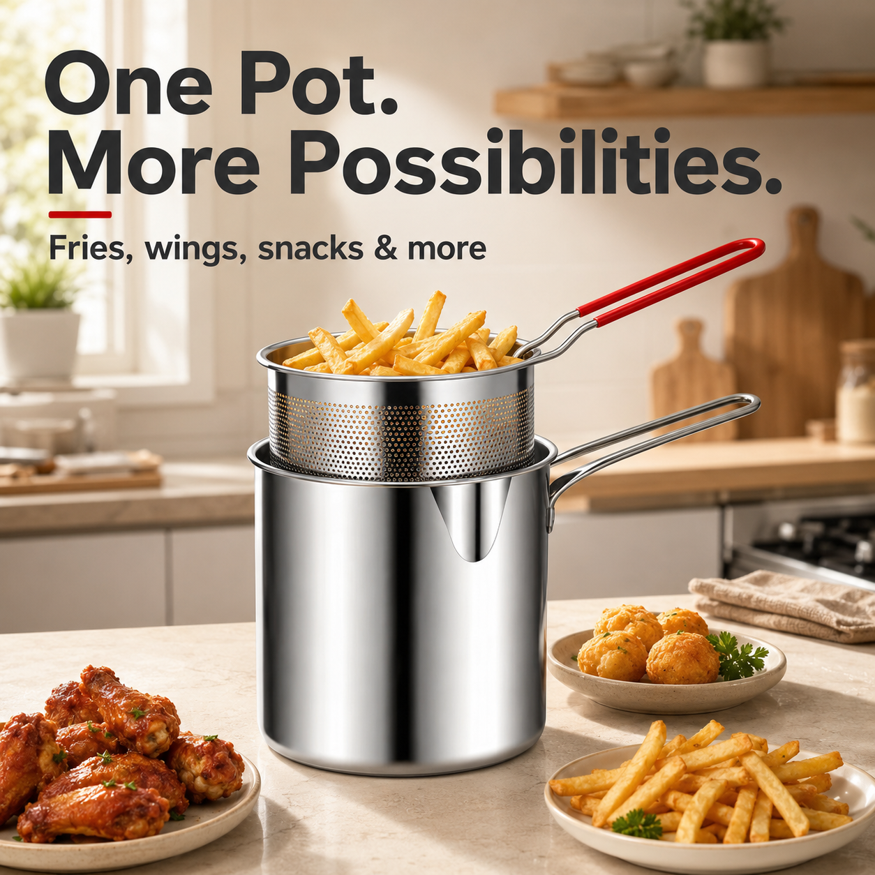 🍟 Personal Mini Deep Fryer Set