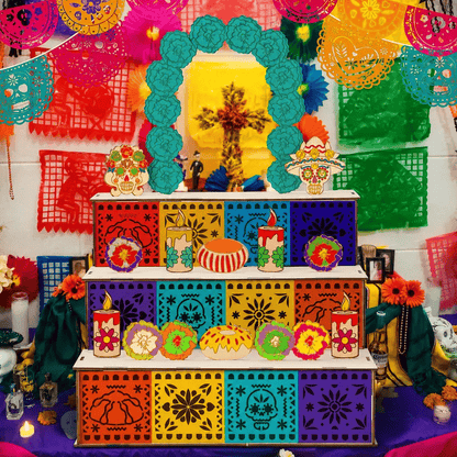 🏵️Day of the Dead Wooden Altar Display Set